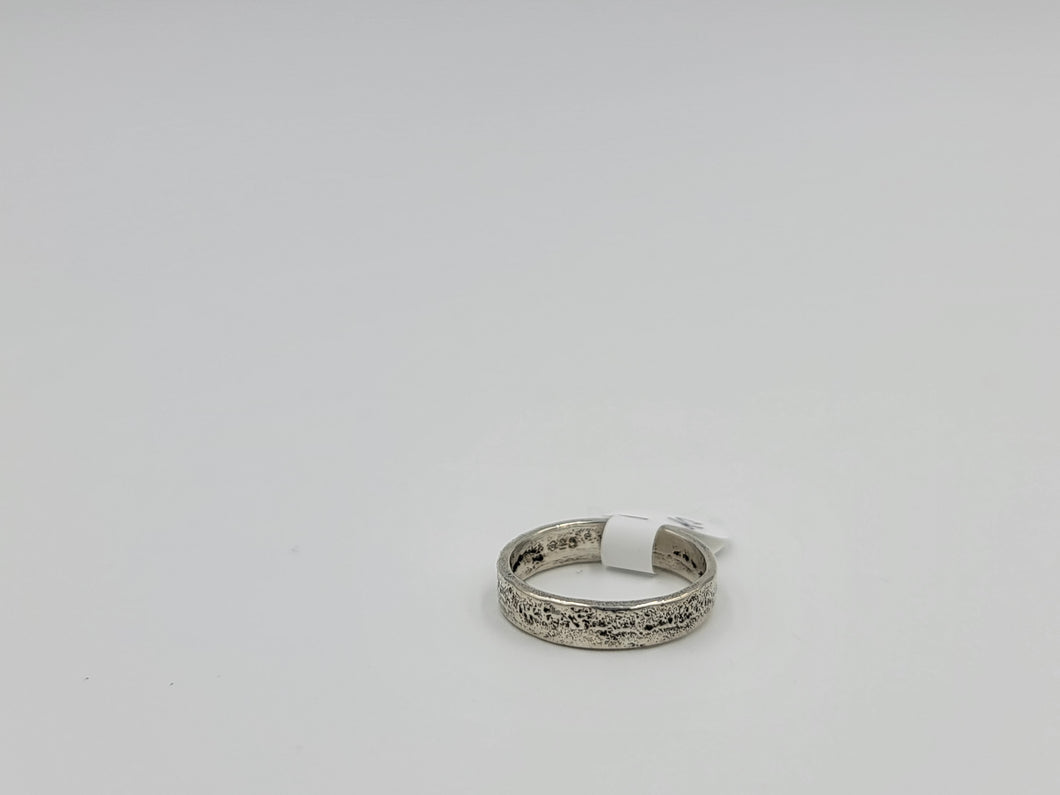 Cast Sterling Silver Band Size 6