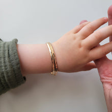 Load image into Gallery viewer, Hammered Baby Bangle Bracelet
