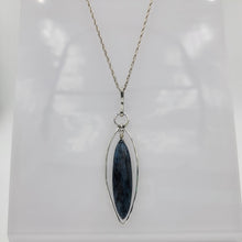 Load image into Gallery viewer, Imperial Kyanite Sterling Frame Pendant Necklace