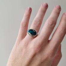 Load image into Gallery viewer, Nacozari Turquoise & Sterling Ring - Size 6