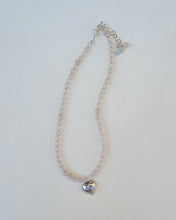 Load image into Gallery viewer, Pink Chalcedony Silver Heart Necklace