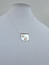 Load image into Gallery viewer, Saguaro Cactus and Moon Banner Necklace