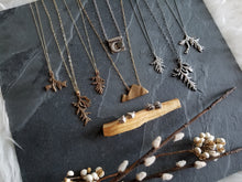 Load image into Gallery viewer, Evergreen Splayed Sprig Necklace
