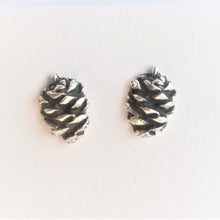 Load image into Gallery viewer, Pine Cone Stud Earrings