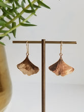 Load image into Gallery viewer, Ginkgo Leaf Earrings