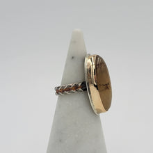 Load image into Gallery viewer, Mixed Metal Honey Quartz Ring - Size 9