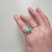 Load image into Gallery viewer, Morning Star Turquoise Stacker Ring - Size 4