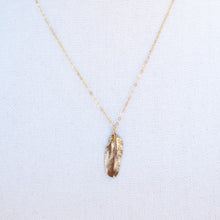 Load image into Gallery viewer, Tiny Feather Necklace