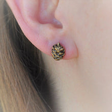 Load image into Gallery viewer, Pine Cone Stud Earrings