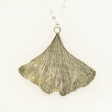 Load image into Gallery viewer, Long Ginkgo Leaf Necklace
