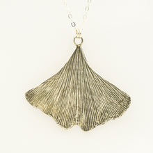 Load image into Gallery viewer, Long Ginkgo Leaf Necklace
