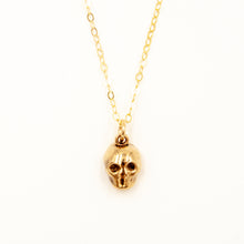 Load image into Gallery viewer, Tiny Skull Necklace