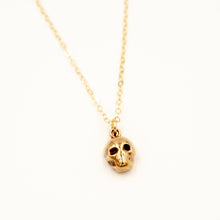 Load image into Gallery viewer, Tiny Skull Necklace