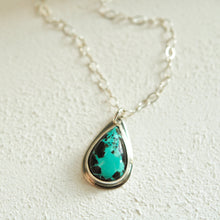 Load image into Gallery viewer, Carico Lake Turquoise & Sterling Necklace