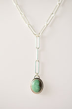 Load image into Gallery viewer, Oval Hubei Turquoise Drop Necklace