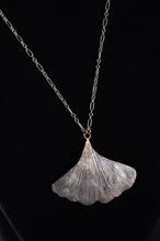 Load image into Gallery viewer, Long Ginkgo Leaf Necklace