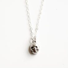 Load image into Gallery viewer, Tiny Skull Necklace