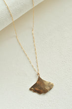 Load image into Gallery viewer, Long Ginkgo Leaf Necklace