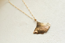 Load image into Gallery viewer, Long Ginkgo Leaf Necklace