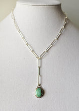 Load image into Gallery viewer, Oval Hubei Turquoise Drop Necklace