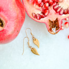Load image into Gallery viewer, Dangling Leaf Earrings