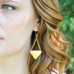 Large Triangle Earrings