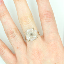 Load image into Gallery viewer, Light Stalactite Slice Statement Ring - Size 8