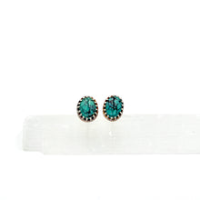 Load image into Gallery viewer, Turquoise Oval Studs