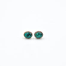 Load image into Gallery viewer, Turquoise Oval Studs