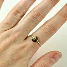 Load image into Gallery viewer, Crescent Moon Stacker Ring