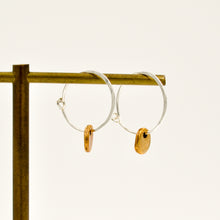 Load image into Gallery viewer, Hoop Earrings With Disc