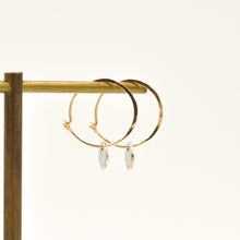 Load image into Gallery viewer, Hoop Earrings With Disc