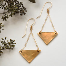 Load image into Gallery viewer, Large Triangle Earrings