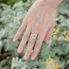 Load image into Gallery viewer, Light Stalactite Slice Statement Ring - Size 8
