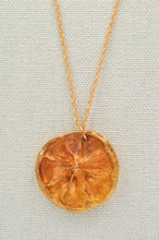 Load image into Gallery viewer, Long Lemon Slice Necklace