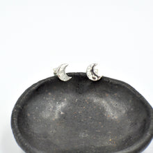 Load image into Gallery viewer, Crescent Moon Stud Earrings