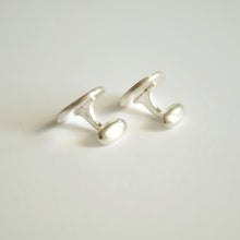 Load image into Gallery viewer, Sterling Silver Button Cuff Links