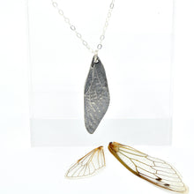 Load image into Gallery viewer, Large Cicada Wing Necklace