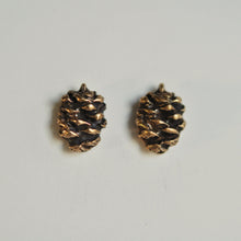 Load image into Gallery viewer, Pine Cone Stud Earrings