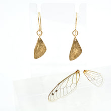 Load image into Gallery viewer, Petite Cicada Wing Dangles