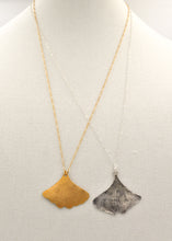Load image into Gallery viewer, Long Ginkgo Leaf Necklace