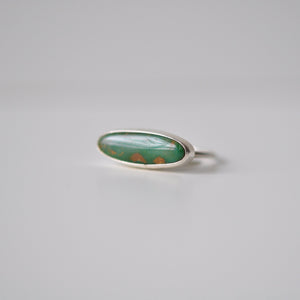 Nevada Turquoise Oval Stacker Ring - Size 6