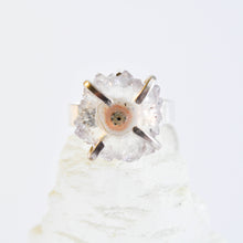 Load image into Gallery viewer, Light Stalactite Slice Statement Ring - Size 7-1/2
