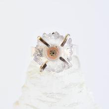 Load image into Gallery viewer, Light Stalactite Slice Statement Ring - Size 8