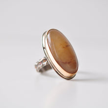 Load image into Gallery viewer, Mixed Metal Honey Quartz Ring - Size 9