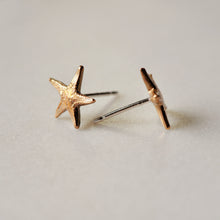 Load image into Gallery viewer, Tiny Starfish Stud Earrings