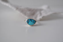 Load image into Gallery viewer, Cloud Mountain Turquoise & Sterling Stacker Ring - Size 5