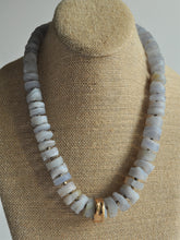 Load image into Gallery viewer, Raw Chalcedony Beaded Statement Necklace
