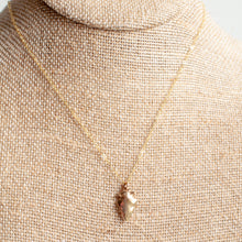 Load image into Gallery viewer, Petite Bronze Arrowhead Necklace