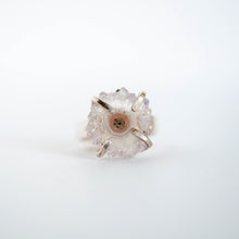 Load image into Gallery viewer, Light Stalactite Slice Statement Ring - Size 8